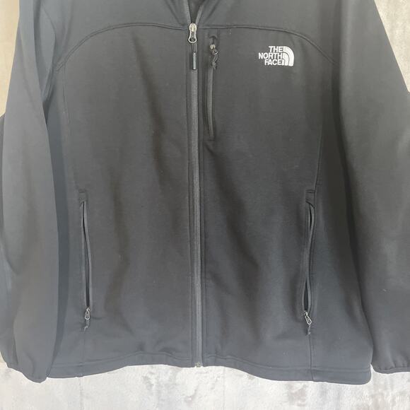 The North Face Apex Bionic Jacket Mens XL Black Softshell Fleece Lined Zip - Picture 2 of 9